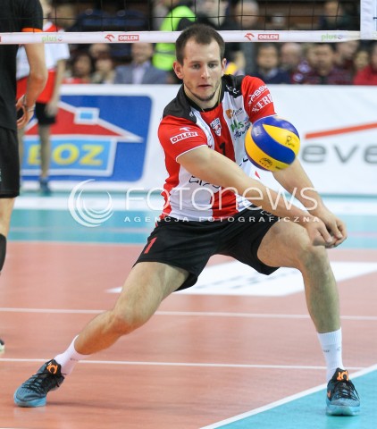 14.11.2015 RZESZOW<br />SIATKOWKA PLUSLIGA 2015/2016 MEN VOLLEYBALL POLAND POLISH PLUS LIGA LEAGUE SEASON 2015/2016<br />MECZ ASSECO RESOVIA RZESZOW - JASTRZEBSKI WEGIEL<br />N/Z BARTOSZ KUREK SYLWETKA <br /> 