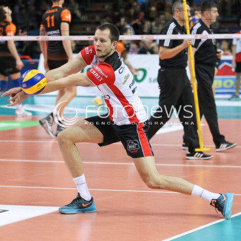  14.11.2015 RZESZOW<br />SIATKOWKA PLUSLIGA 2015/2016 MEN VOLLEYBALL POLAND POLISH PLUS LIGA LEAGUE SEASON 2015/2016<br />MECZ ASSECO RESOVIA RZESZOW - JASTRZEBSKI WEGIEL<br />N/Z BARTOSZ KUREK SYLWETKA <br /> 