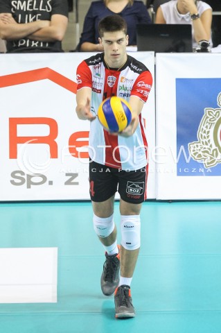  14.11.2015 RZESZOW<br />SIATKOWKA PLUSLIGA 2015/2016 MEN VOLLEYBALL POLAND POLISH PLUS LIGA LEAGUE SEASON 2015/2016<br />MECZ ASSECO RESOVIA RZESZOW - JASTRZEBSKI WEGIEL<br />N/Z ALEKSANDER SLIWKA SYLWETKA <br /> 