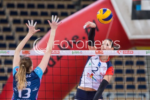  16.11.2015 LODZ SIATKOWKA ORLEN LIGA SEZON 2015/2016 VOLLEYBALL POLISH SEASON <br />
BEEF MASTER BUDOWLANI LODZ - KPS CHEMIK POLICE N/Z GABRIELA POLANSKA<br />
 
