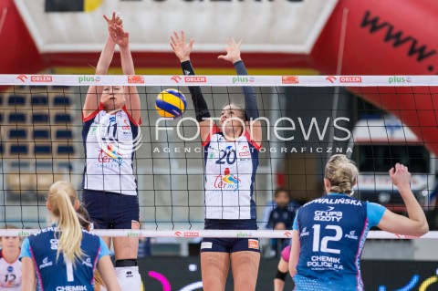  16.11.2015 LODZ SIATKOWKA ORLEN LIGA SEZON 2015/2016 VOLLEYBALL POLISH SEASON <br />
BEEF MASTER BUDOWLANI LODZ - KPS CHEMIK POLICE N/Z SYLWIA PYCIA MARTYNA GRAJBER<br />
 