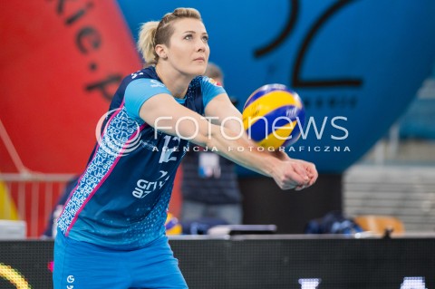  16.11.2015 LODZ SIATKOWKA ORLEN LIGA SEZON 2015/2016 VOLLEYBALL POLISH SEASON <br />
BEEF MASTER BUDOWLANI LODZ - KPS CHEMIK POLICE N/Z IZABELA KOWALINSKA SYLWETKA<br />
 