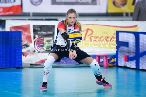  16.11.2015 LODZ SIATKOWKA ORLEN LIGA SEZON 2015/2016 VOLLEYBALL POLISH SEASON <br />
BEEF MASTER BUDOWLANI LODZ - KPS CHEMIK POLICE N/Z MARTYNA GRAJBER SYLWETKA<br />
 