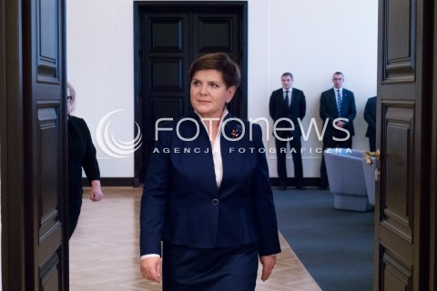  16.11.2015 WARSZAWA <br />PREMIER BEATA SZYDLO ZOSTALA POWITANA PRZEZ USTEPUJACA PREMIER EWE KOPACZ <br />N/Z BEATA SZYDLO<br /> 