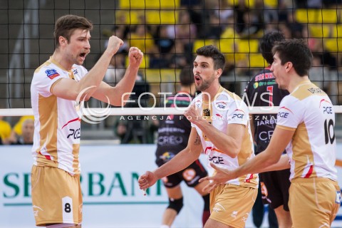  18.11.2015 LODZ POLAND<br />
SIATKOWKA LIGA MISTRZOW MEN CEV VOLLEYBALL CHAMPIONS LEAGUE 2015/2016<br />
MATCH PGE SKRA BELCHATOW - CUCINE LUBE CIVITANOVA<br />
N/Z RADOSC EMOCJE<br />
 
