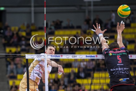  18.11.2015 LODZ POLAND<br />
SIATKOWKA LIGA MISTRZOW MEN CEV VOLLEYBALL CHAMPIONS LEAGUE 2015/2016<br />
MATCH PGE SKRA BELCHATOW - CUCINE LUBE CIVITANOVA<br />
N/Z MARIUSZ WLAZLY<br />
 