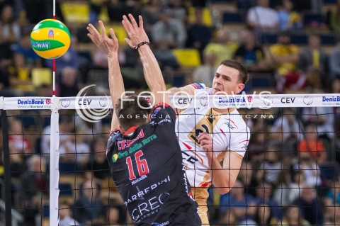  18.11.2015 LODZ POLAND<br />
SIATKOWKA LIGA MISTRZOW MEN CEV VOLLEYBALL CHAMPIONS LEAGUE 2015/2016<br />
MATCH PGE SKRA BELCHATOW - CUCINE LUBE CIVITANOVA<br />
N/Z MARIUSZ WLAZLY<br />
 