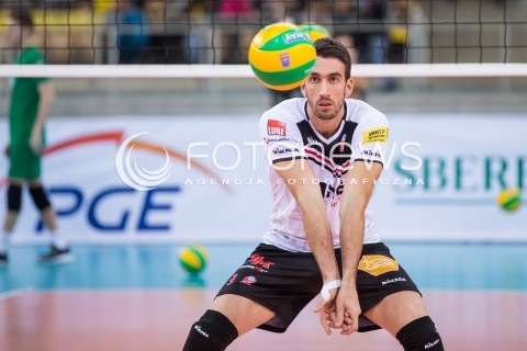  18.11.2015 LODZ POLAND<br />
SIATKOWKA LIGA MISTRZOW MEN CEV VOLLEYBALL CHAMPIONS LEAGUE 2015/2016<br />
MATCH PGE SKRA BELCHATOW - CUCINE LUBE CIVITANOVA<br />
N/Z SIMONE PARODI SYLWETKA<br />
 