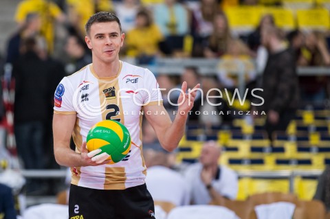  18.11.2015 LODZ POLAND<br />
SIATKOWKA LIGA MISTRZOW MEN CEV VOLLEYBALL CHAMPIONS LEAGUE 2015/2016<br />
MATCH PGE SKRA BELCHATOW - CUCINE LUBE CIVITANOVA<br />
N/Z MARIUSZ WLAZLY SYLWETKA<br />
 