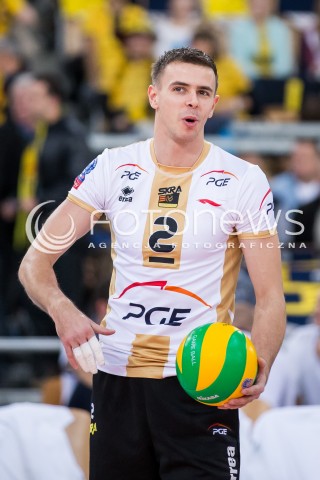  18.11.2015 LODZ POLAND<br />
SIATKOWKA LIGA MISTRZOW MEN CEV VOLLEYBALL CHAMPIONS LEAGUE 2015/2016<br />
MATCH PGE SKRA BELCHATOW - CUCINE LUBE CIVITANOVA<br />
N/Z MARIUSZ WLAZLY SYLWETKA<br />
 
