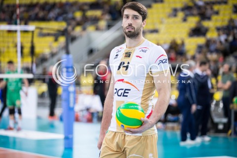  18.11.2015 LODZ POLAND<br />
SIATKOWKA LIGA MISTRZOW MEN CEV VOLLEYBALL CHAMPIONS LEAGUE 2015/2016<br />
MATCH PGE SKRA BELCHATOW - CUCINE LUBE CIVITANOVA<br />
N/Z MARCEL GROMADOWSKI SYLWETKA<br />
 