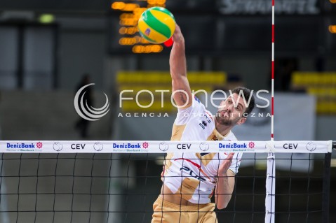 18.11.2015 LODZ POLAND<br />
SIATKOWKA LIGA MISTRZOW MEN CEV VOLLEYBALL CHAMPIONS LEAGUE 2015/2016<br />
MATCH PGE SKRA BELCHATOW - CUCINE LUBE CIVITANOVA<br />
N/Z FACUNDO CONTE SYLWETKA<br />
 