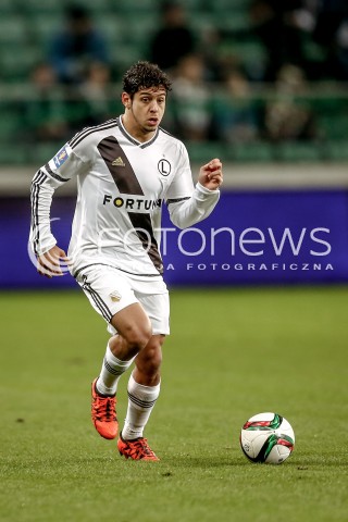  18.11.2015 WARSZAWA PILKA NOZNA <br />FOOTBALL POLISH 1/4 PUCHAR POLSKI STADION LEGII<br />MECZ LEGIA WARSZAWA - CHOJNICZANKA CHOJNICE<br />N/Z GUILHERME<br /> 