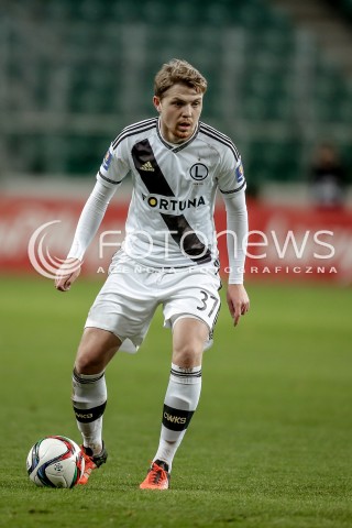  18.11.2015 WARSZAWA PILKA NOZNA <br />FOOTBALL POLISH 1/4 PUCHAR POLSKI STADION LEGII<br />MECZ LEGIA WARSZAWA - CHOJNICZANKA CHOJNICE<br />N/Z DOMINIK FURMAN<br /> 