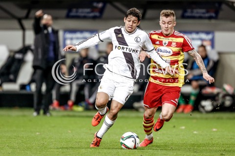 18.11.2015 WARSZAWA PILKA NOZNA <br />FOOTBALL POLISH 1/4 PUCHAR POLSKI STADION LEGII<br />MECZ LEGIA WARSZAWA - CHOJNICZANKA CHOJNICE<br />N/Z GUILHERME<br /> 