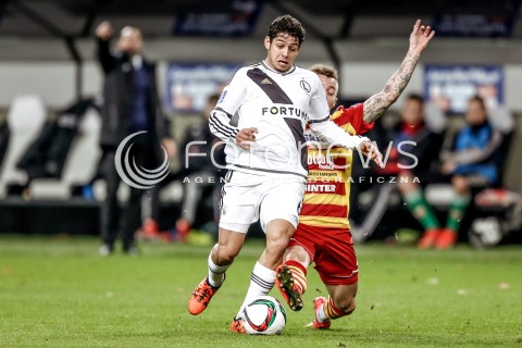  18.11.2015 WARSZAWA PILKA NOZNA <br />FOOTBALL POLISH 1/4 PUCHAR POLSKI STADION LEGII<br />MECZ LEGIA WARSZAWA - CHOJNICZANKA CHOJNICE<br />N/Z GUILHERME<br /> 