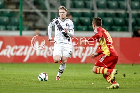  18.11.2015 WARSZAWA PILKA NOZNA <br />FOOTBALL POLISH 1/4 PUCHAR POLSKI STADION LEGII<br />MECZ LEGIA WARSZAWA - CHOJNICZANKA CHOJNICE<br />N/Z DOMINIK FURMAN<br /> 