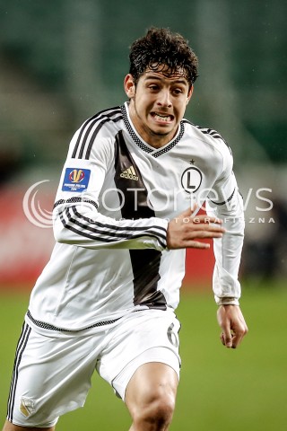  18.11.2015 WARSZAWA PILKA NOZNA <br />FOOTBALL POLISH 1/4 PUCHAR POLSKI STADION LEGII<br />MECZ LEGIA WARSZAWA - CHOJNICZANKA CHOJNICE<br />N/Z GUILHERME<br /> 