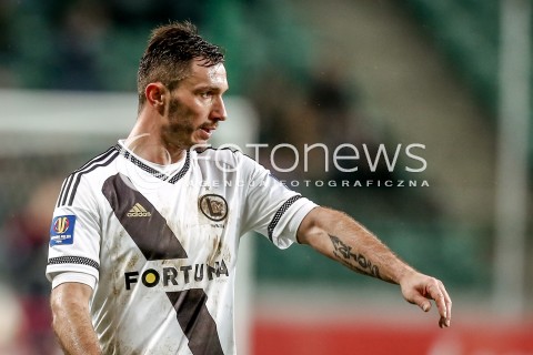  18.11.2015 WARSZAWA PILKA NOZNA <br />FOOTBALL POLISH 1/4 PUCHAR POLSKI STADION LEGII<br />MECZ LEGIA WARSZAWA - CHOJNICZANKA CHOJNICE<br />N/Z MAREK SAGANOWSKI TATUAZ<br /> 
