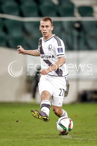  18.11.2015 WARSZAWA PILKA NOZNA <br />FOOTBALL POLISH 1/4 PUCHAR POLSKI STADION LEGII<br />MECZ LEGIA WARSZAWA - CHOJNICZANKA CHOJNICE<br />N/Z ROBERT BARTCZAK<br /> 