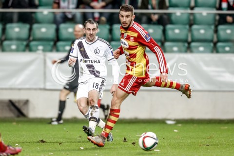  18.11.2015 WARSZAWA PILKA NOZNA <br />FOOTBALL POLISH 1/4 PUCHAR POLSKI STADION LEGII<br />MECZ LEGIA WARSZAWA - CHOJNICZANKA CHOJNICE<br />N/Z MICHAL KUCHARCZYK<br /> 