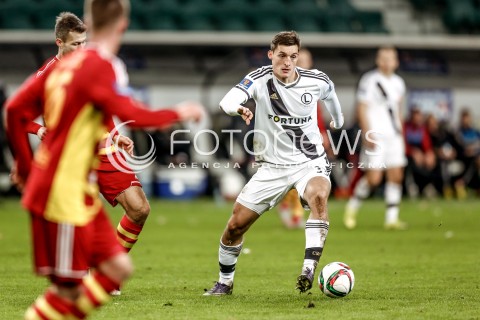  18.11.2015 WARSZAWA PILKA NOZNA <br />FOOTBALL POLISH 1/4 PUCHAR POLSKI STADION LEGII<br />MECZ LEGIA WARSZAWA - CHOJNICZANKA CHOJNICE<br />N/Z MICHAL ZYRO<br /> 