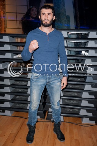  18.11.2015 WARSZAWA<br />MAMED KHALIDOV BADA PLUCA POLAKOW<br />N/Z MISTRZ FEDERACJI KSW MAMED KHALIDOV<br /> 