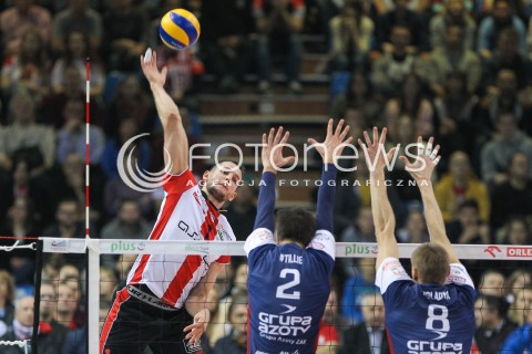  25.11.2015 RZESZOW<br />SIATKOWKA PLUSLIGA 2015/2016 MEN VOLLEYBALL POLAND POLISH PLUS LIGA LEAGUE SEASON 2015/2016<br />MECZ ASSECO RESOVIA RZESZOW - ZAKSA KEDZIERZYN KOZLE<br />N/Z BARTOSZ KUREK <br /> 