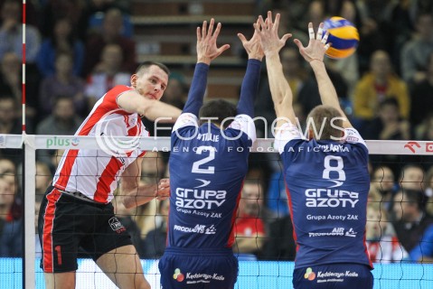  25.11.2015 RZESZOW<br />SIATKOWKA PLUSLIGA 2015/2016 MEN VOLLEYBALL POLAND POLISH PLUS LIGA LEAGUE SEASON 2015/2016<br />MECZ ASSECO RESOVIA RZESZOW - ZAKSA KEDZIERZYN KOZLE<br />N/Z BARTOSZ KUREK <br /> 