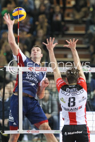  25.11.2015 RZESZOW<br />SIATKOWKA PLUSLIGA 2015/2016 MEN VOLLEYBALL POLAND POLISH PLUS LIGA LEAGUE SEASON 2015/2016<br />MECZ ASSECO RESOVIA RZESZOW - ZAKSA KEDZIERZYN KOZLE<br />N/Z GRZEGORZ BOCIEK <br /> 