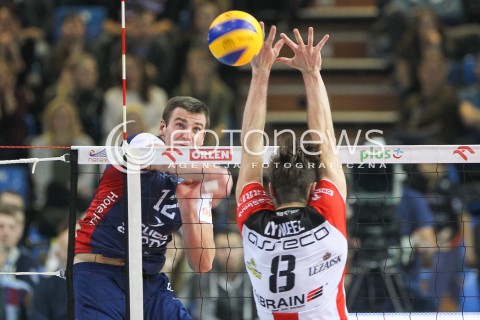  25.11.2015 RZESZOW<br />SIATKOWKA PLUSLIGA 2015/2016 MEN VOLLEYBALL POLAND POLISH PLUS LIGA LEAGUE SEASON 2015/2016<br />MECZ ASSECO RESOVIA RZESZOW - ZAKSA KEDZIERZYN KOZLE<br />N/Z GRZEGORZ BOCIEK <br /> 