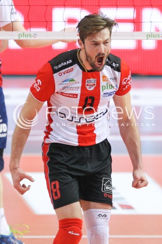  25.11.2015 RZESZOW<br />SIATKOWKA PLUSLIGA 2015/2016 MEN VOLLEYBALL POLAND POLISH PLUS LIGA LEAGUE SEASON 2015/2016<br />MECZ ASSECO RESOVIA RZESZOW - ZAKSA KEDZIERZYN KOZLE<br />N/Z JULIEN LYNEEL RADOSC EMOCJE SYLWETKA <br /> 