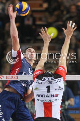  25.11.2015 RZESZOW<br />SIATKOWKA PLUSLIGA 2015/2016 MEN VOLLEYBALL POLAND POLISH PLUS LIGA LEAGUE SEASON 2015/2016<br />MECZ ASSECO RESOVIA RZESZOW - ZAKSA KEDZIERZYN KOZLE<br />N/Z GRZEGORZ BOCIEK <br /> 