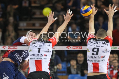  25.11.2015 RZESZOW<br />SIATKOWKA PLUSLIGA 2015/2016 MEN VOLLEYBALL POLAND POLISH PLUS LIGA LEAGUE SEASON 2015/2016<br />MECZ ASSECO RESOVIA RZESZOW - ZAKSA KEDZIERZYN KOZLE<br />N/Z GRZEGORZ BOCIEK <br /> 