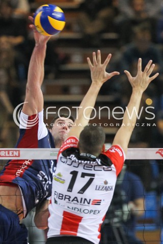  25.11.2015 RZESZOW<br />SIATKOWKA PLUSLIGA 2015/2016 MEN VOLLEYBALL POLAND POLISH PLUS LIGA LEAGUE SEASON 2015/2016<br />MECZ ASSECO RESOVIA RZESZOW - ZAKSA KEDZIERZYN KOZLE<br />N/Z GRZEGORZ BOCIEK <br /> 