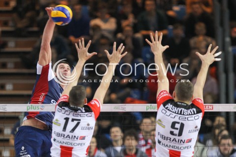  25.11.2015 RZESZOW<br />SIATKOWKA PLUSLIGA 2015/2016 MEN VOLLEYBALL POLAND POLISH PLUS LIGA LEAGUE SEASON 2015/2016<br />MECZ ASSECO RESOVIA RZESZOW - ZAKSA KEDZIERZYN KOZLE<br />N/Z GRZEGORZ BOCIEK <br /> 