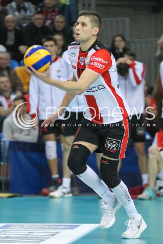  25.11.2015 RZESZOW<br />SIATKOWKA PLUSLIGA 2015/2016 MEN VOLLEYBALL POLAND POLISH PLUS LIGA LEAGUE SEASON 2015/2016<br />MECZ ASSECO RESOVIA RZESZOW - ZAKSA KEDZIERZYN KOZLE<br />N/Z NIKOLAY PENCHEV ( NIKOLAJ PENCZEW ) SYLWETKA <br /> 