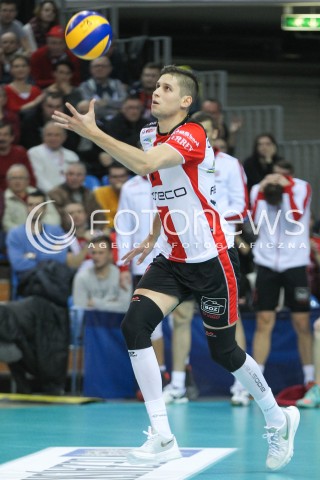  25.11.2015 RZESZOW<br />SIATKOWKA PLUSLIGA 2015/2016 MEN VOLLEYBALL POLAND POLISH PLUS LIGA LEAGUE SEASON 2015/2016<br />MECZ ASSECO RESOVIA RZESZOW - ZAKSA KEDZIERZYN KOZLE<br />N/Z NIKOLAY PENCHEV ( NIKOLAJ PENCZEW ) SYLWETKA <br /> 