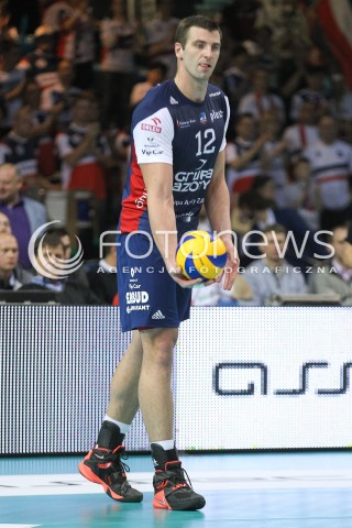  25.11.2015 RZESZOW<br />SIATKOWKA PLUSLIGA 2015/2016 MEN VOLLEYBALL POLAND POLISH PLUS LIGA LEAGUE SEASON 2015/2016<br />MECZ ASSECO RESOVIA RZESZOW - ZAKSA KEDZIERZYN KOZLE<br />N/Z GRZEGORZ BOCIEK SYLWETKA <br /> 