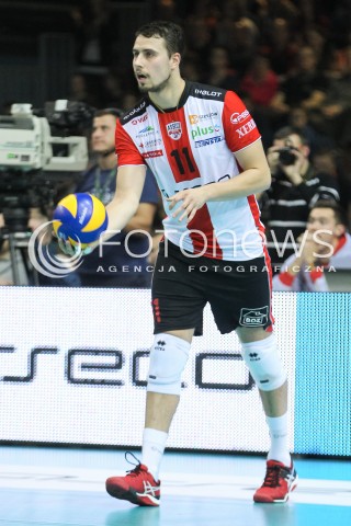  25.11.2015 RZESZOW<br />SIATKOWKA PLUSLIGA 2015/2016 MEN VOLLEYBALL POLAND POLISH PLUS LIGA LEAGUE SEASON 2015/2016<br />MECZ ASSECO RESOVIA RZESZOW - ZAKSA KEDZIERZYN KOZLE<br />N/Z FABIAN DRZYZGA SYLWETKA <br /> 