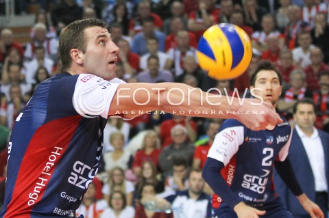  25.11.2015 RZESZOW<br />SIATKOWKA PLUSLIGA 2015/2016 MEN VOLLEYBALL POLAND POLISH PLUS LIGA LEAGUE SEASON 2015/2016<br />MECZ ASSECO RESOVIA RZESZOW - ZAKSA KEDZIERZYN KOZLE<br />N/Z GRZEGORZ BOCIEK SYLWETKA <br /> 