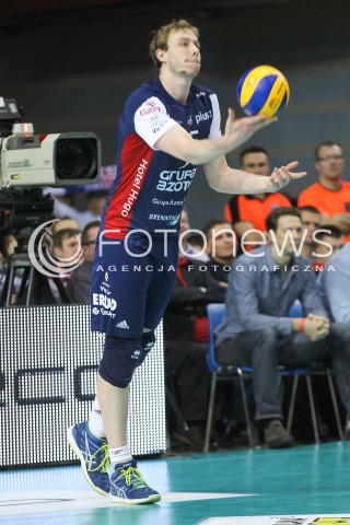  25.11.2015 RZESZOW<br />SIATKOWKA PLUSLIGA 2015/2016 MEN VOLLEYBALL POLAND POLISH PLUS LIGA LEAGUE SEASON 2015/2016<br />MECZ ASSECO RESOVIA RZESZOW - ZAKSA KEDZIERZYN KOZLE<br />N/Z SAM DEROO SYLWETKA <br /> 