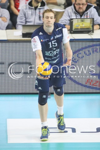  25.11.2015 RZESZOW<br />SIATKOWKA PLUSLIGA 2015/2016 MEN VOLLEYBALL POLAND POLISH PLUS LIGA LEAGUE SEASON 2015/2016<br />MECZ ASSECO RESOVIA RZESZOW - ZAKSA KEDZIERZYN KOZLE<br />N/Z SAM DEROO SYLWETKA <br /> 