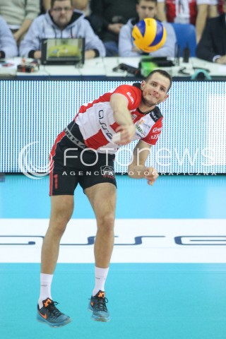  25.11.2015 RZESZOW<br />SIATKOWKA PLUSLIGA 2015/2016 MEN VOLLEYBALL POLAND POLISH PLUS LIGA LEAGUE SEASON 2015/2016<br />MECZ ASSECO RESOVIA RZESZOW - ZAKSA KEDZIERZYN KOZLE<br />N/Z BARTOSZ KUREK SYLWETKA <br /> 