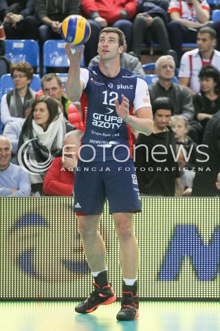  25.11.2015 RZESZOW<br />SIATKOWKA PLUSLIGA 2015/2016 MEN VOLLEYBALL POLAND POLISH PLUS LIGA LEAGUE SEASON 2015/2016<br />MECZ ASSECO RESOVIA RZESZOW - ZAKSA KEDZIERZYN KOZLE<br />N/Z GRZEGORZ BOCIEK SYLWETKA <br /> 