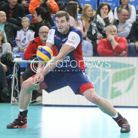  25.11.2015 RZESZOW<br />SIATKOWKA PLUSLIGA 2015/2016 MEN VOLLEYBALL POLAND POLISH PLUS LIGA LEAGUE SEASON 2015/2016<br />MECZ ASSECO RESOVIA RZESZOW - ZAKSA KEDZIERZYN KOZLE<br />N/Z GRZEGORZ BOCIEK SYLWETKA <br /> 