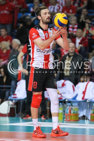  25.11.2015 RZESZOW<br />SIATKOWKA PLUSLIGA 2015/2016 MEN VOLLEYBALL POLAND POLISH PLUS LIGA LEAGUE SEASON 2015/2016<br />MECZ ASSECO RESOVIA RZESZOW - ZAKSA KEDZIERZYN KOZLE<br />N/Z JULIEN LYNEEL SYLWETKA <br /> 