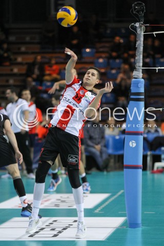  29.11.2015 RZESZOW<br />SIATKOWKA PLUSLIGA 2015/2016 MEN VOLLEYBALL POLAND POLISH PLUS LIGA LEAGUE SEASON 2015/2016<br />MECZ ASSECO RESOVIA RZESZOW - CUPRUM LUBIN<br />N/Z NIKOLAY PENCHEV ( NIKOLAJ PENCZEW ) SYLWETKA <br /> 