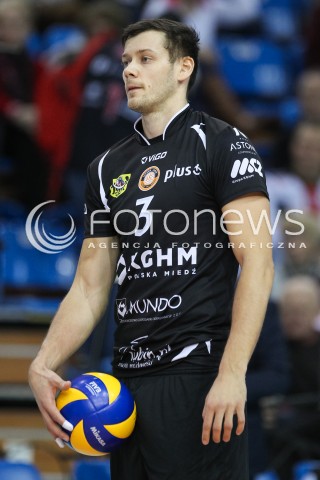  29.11.2015 RZESZOW<br />SIATKOWKA PLUSLIGA 2015/2016 MEN VOLLEYBALL POLAND POLISH PLUS LIGA LEAGUE SEASON 2015/2016<br />MECZ ASSECO RESOVIA RZESZOW - CUPRUM LUBIN<br />N/Z KEITH PUPART SYLWETKA <br /> 