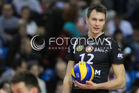  29.11.2015 RZESZOW<br />SIATKOWKA PLUSLIGA 2015/2016 MEN VOLLEYBALL POLAND POLISH PLUS LIGA LEAGUE SEASON 2015/2016<br />MECZ ASSECO RESOVIA RZESZOW - CUPRUM LUBIN<br />N/Z WOJCIECH WLODARCZYK SYLWETKA <br /> 